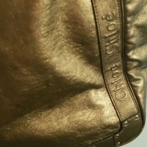 Chloe Metallic Tote Eden